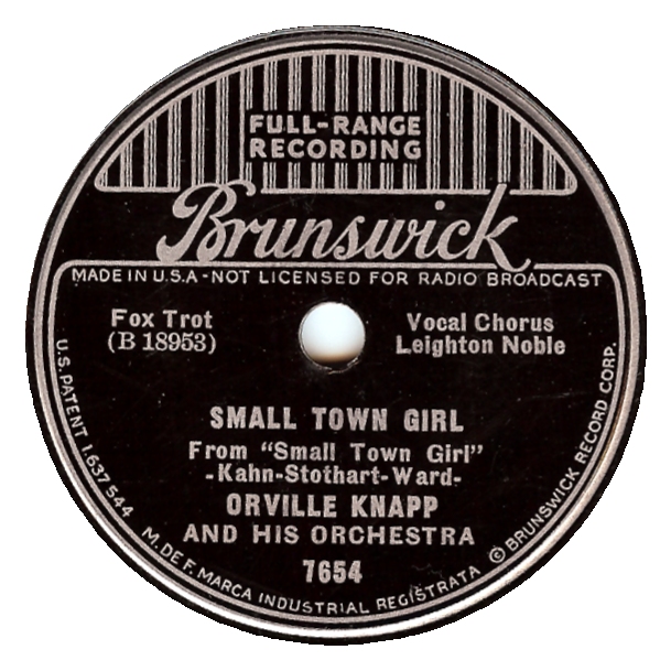 Small Town Girl - Orville Knapp
